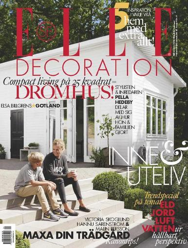 ELLE Decoration Sweden May 1st, 2018 Digital Back Issue Cover