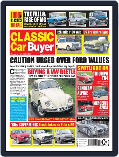 Classic Car Buyer March 15th, 2023 Digital Back Issue Cover