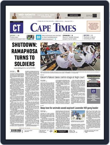 Cape Times March 20th, 2023 Digital Back Issue Cover