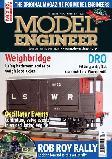 Model Engineer March 21st, 2023 Digital Back Issue Cover