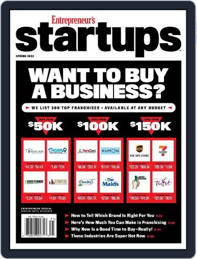 Entrepreneur's Startups March 21st, 2023 Digital Back Issue Cover