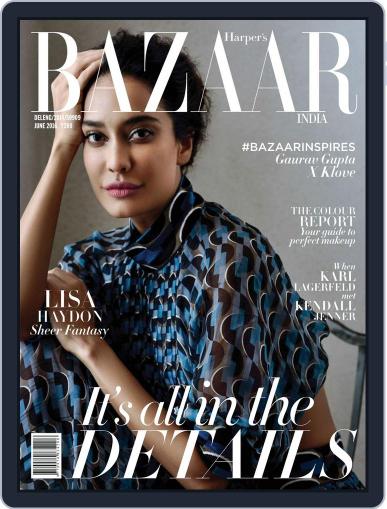 Harper's Bazaar India June 1st, 2016 Digital Back Issue Cover
