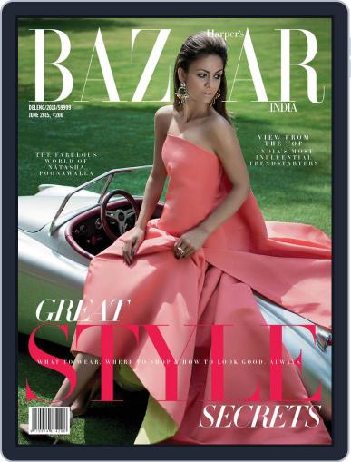 Harper's Bazaar India June 9th, 2015 Digital Back Issue Cover
