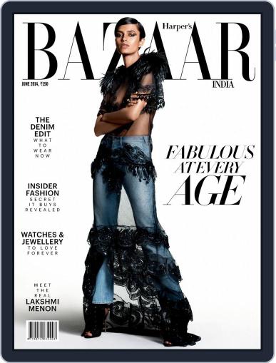 Harper's Bazaar India June 13th, 2014 Digital Back Issue Cover