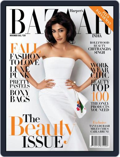 Harper's Bazaar India November 11th, 2013 Digital Back Issue Cover