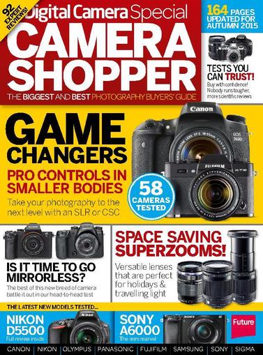 Camera Shopper Special September 7th, 2015 Digital Back Issue Cover