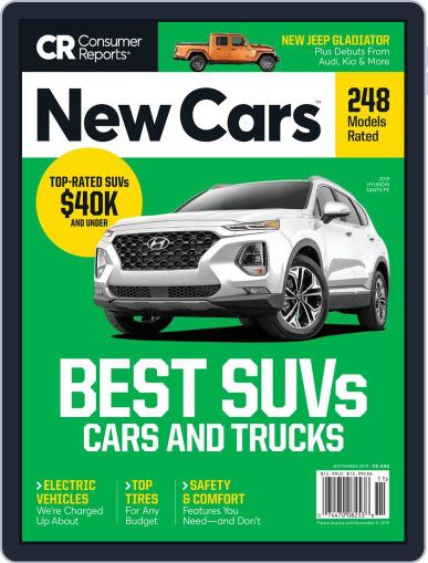 Consumer Reports New Cars November 1st, 2019 Digital Back Issue Cover