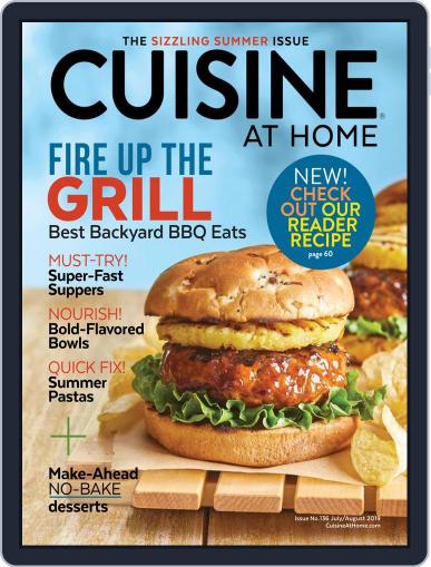 Cuisine at home July 1st, 2019 Digital Back Issue Cover