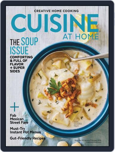 Cuisine at home January 1st, 2019 Digital Back Issue Cover