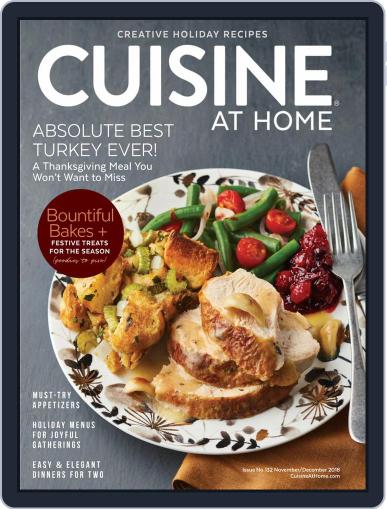 Cuisine at home November 1st, 2018 Digital Back Issue Cover