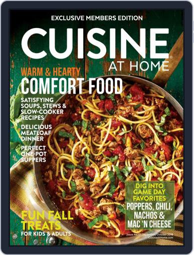 Cuisine at home September 1st, 2018 Digital Back Issue Cover