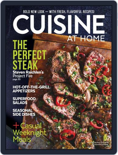 Cuisine at home May 1st, 2018 Digital Back Issue Cover