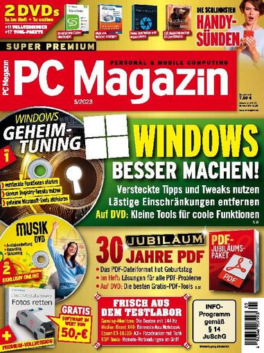 PC Magazin April 5th, 2023 Digital Back Issue Cover