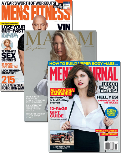 Men's Fitness, Maxim & Men's Journal Bundle