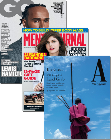 GQ, Men's Journal & The Atlantic Bundle