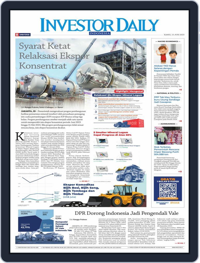  Investor Daily Indonesia June 15, 2023 (Digital) - DiscountMags.com Illustration 