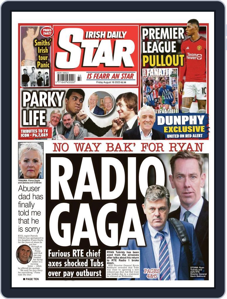 Irish Daily Star August 18, 2023 (Digital) - DiscountMags.com