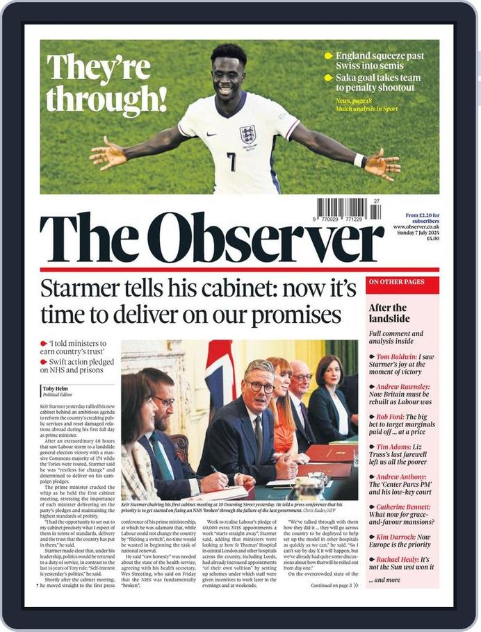 Observer Back The Observer July 07, 2024 (Digital) - DiscountMags.com