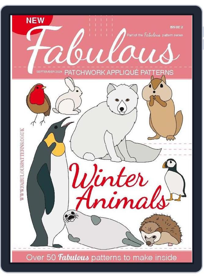 Awful Patchwork Fabulous Patchwork Appliqué Patterns Winter Animals (Digital ...