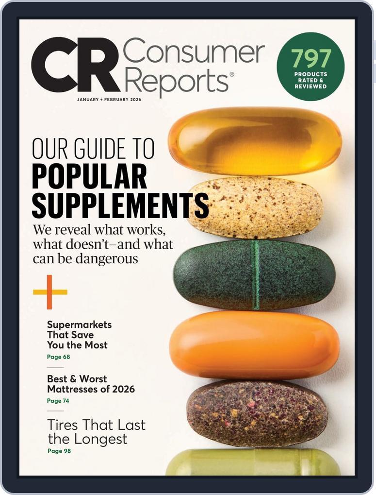 Consumer Reports January/February 2026 (Digital) - DiscountMags.com