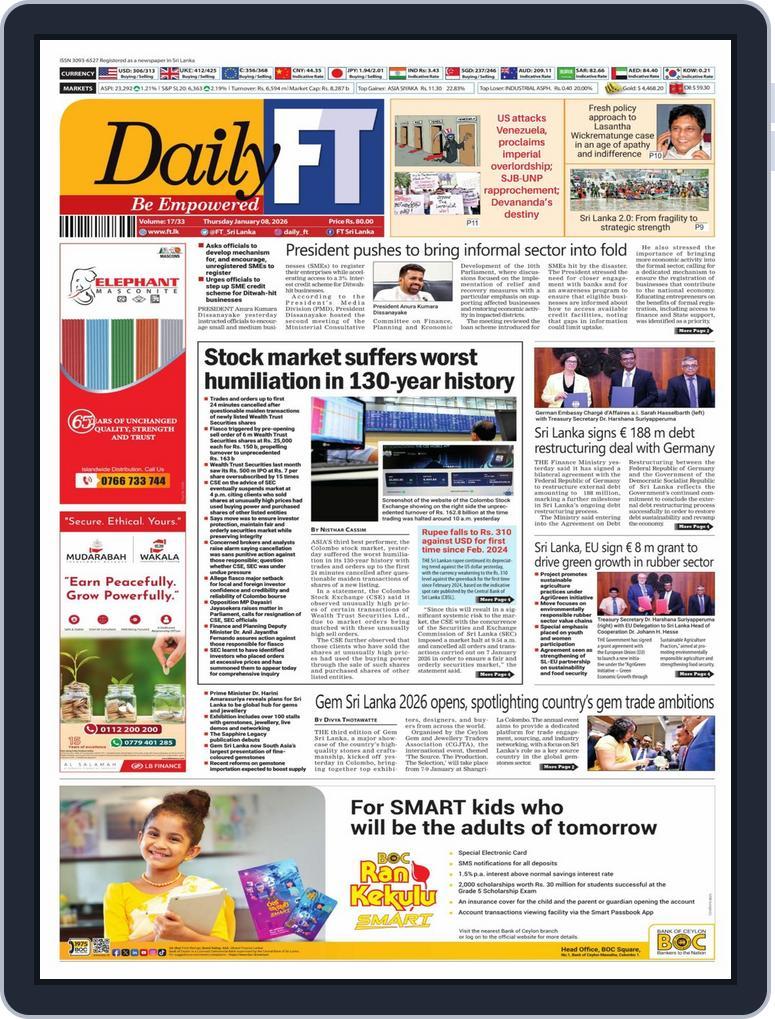 Daily Ft January 08, 2026 (Digital) - DiscountMags.com