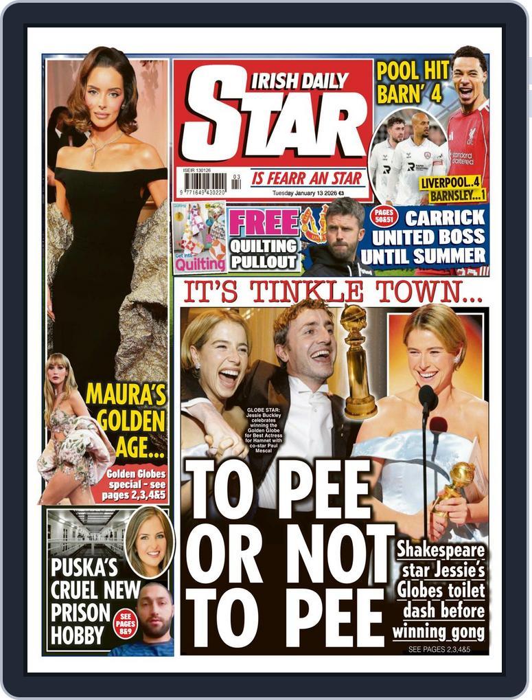 Irish Daily Star January 13, 2026 (Digital) - DiscountMags.com