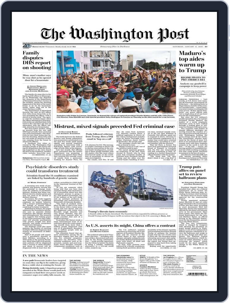 The Washington Post January 17, 2026 (Digital) - DiscountMags.com