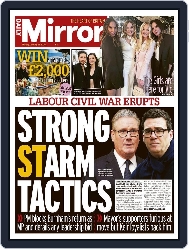Daily Mirror UK January 26, 2026 (Digital) - DiscountMags.com