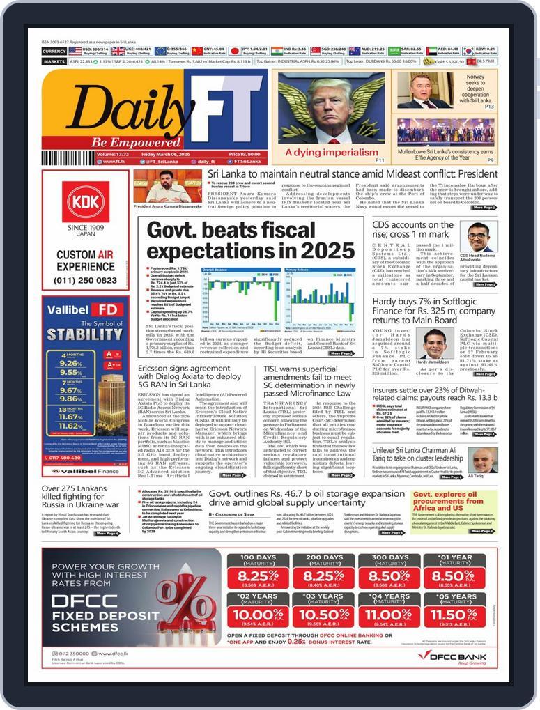 Daily Ft March 06, 2026 (Digital) - DiscountMags.com