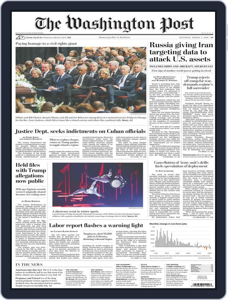 The Washington Post March 07, 2026 (Digital) - DiscountMags.com