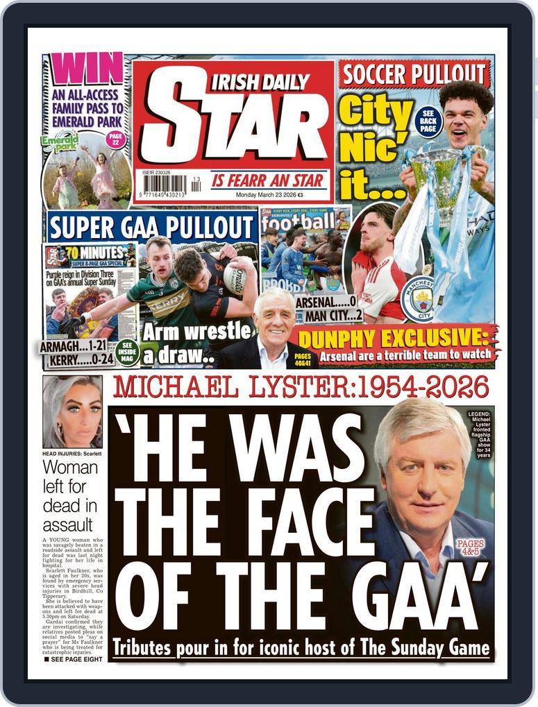 Irish Daily Star March 23, 2026 (Digital) - DiscountMags.com