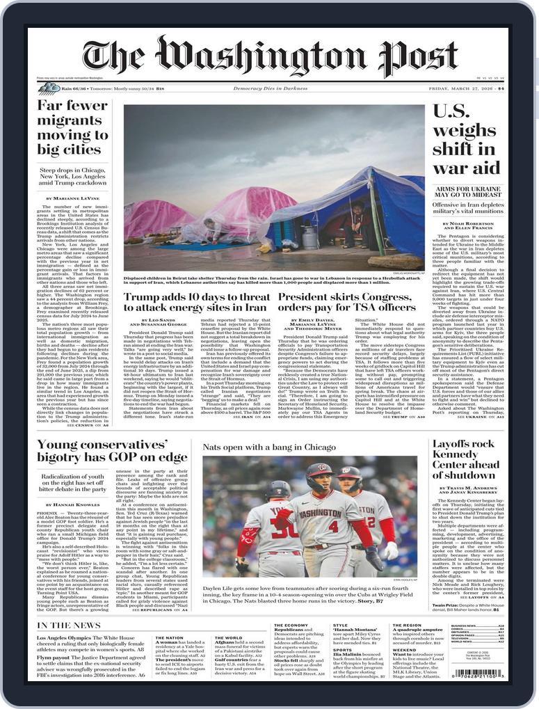 The Washington Post March 27, 2026 (Digital) - DiscountMags.com