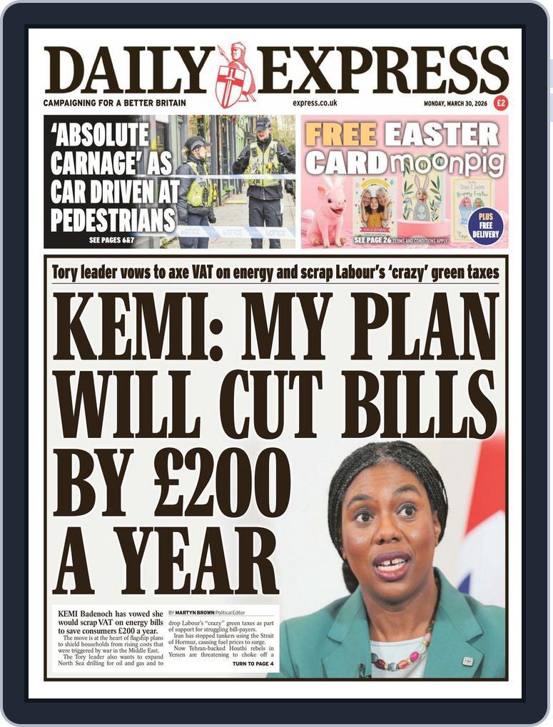 Daily Express March 30, 2026 (Digital) - DiscountMags.com