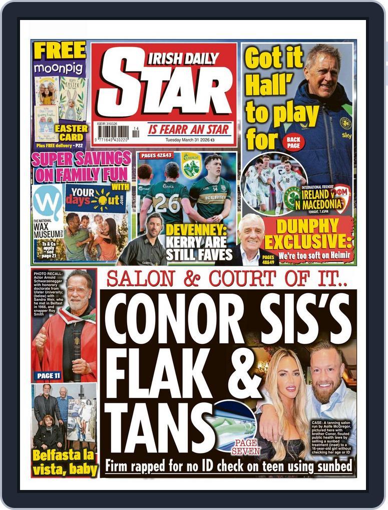 Irish Daily Star March 31, 2026 (Digital) - DiscountMags.com