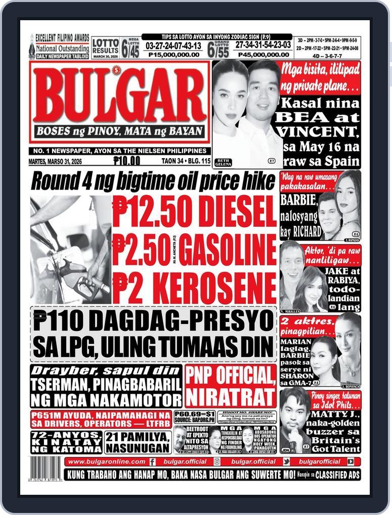 Bulgar Newspaper/Tabloid March 31, 2026 (Digital) - DiscountMags.com