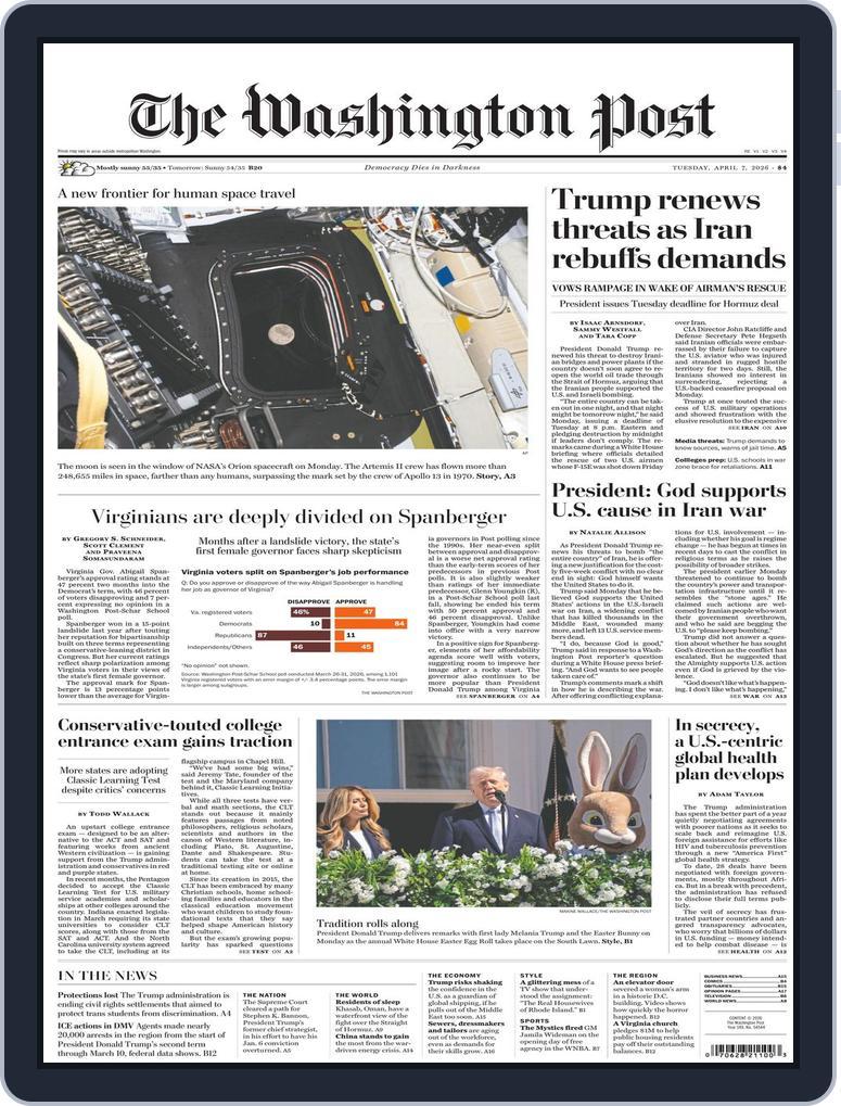 The Washington Post April 07, 2026 (Digital) - DiscountMags.com