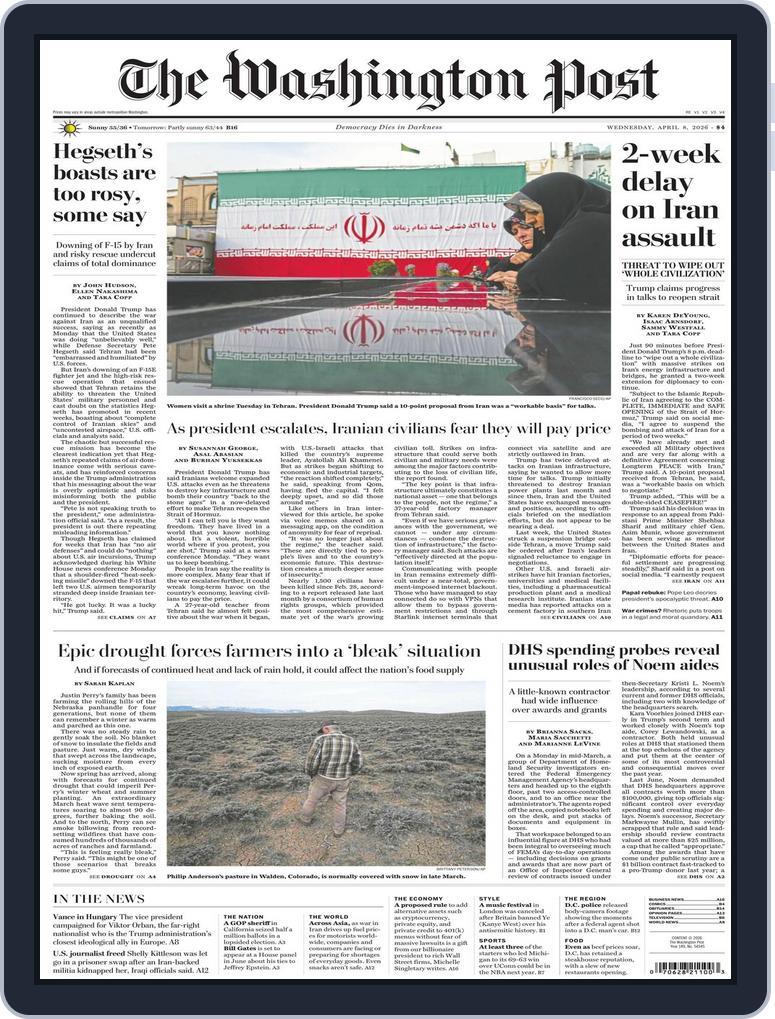 The Washington Post April 08, 2026 (Digital) - DiscountMags.com