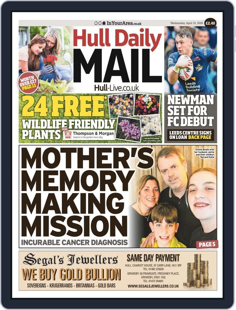 Hull Daily Mail April 15, 2026 (Digital) - DiscountMags.com