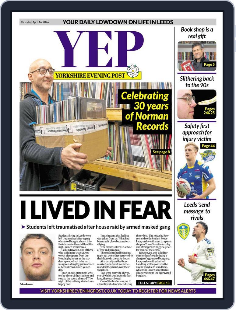 Yorkshire Evening Post April 16, 2026 (Digital) - DiscountMags.com