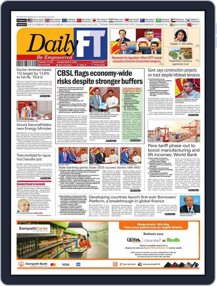 Daily Ft Epaper Daily Ft April 21, 2026 (Digital) - DiscountMags.com