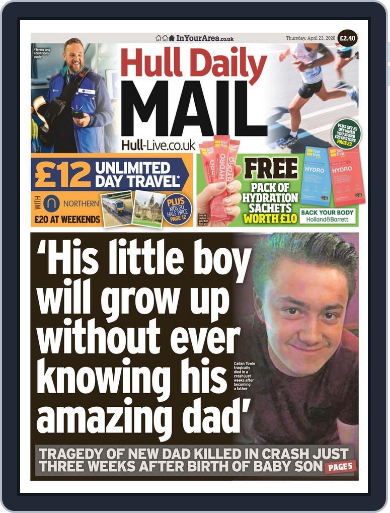 Hull Daily Mail April 23, 2026 (Digital) - DiscountMags.com