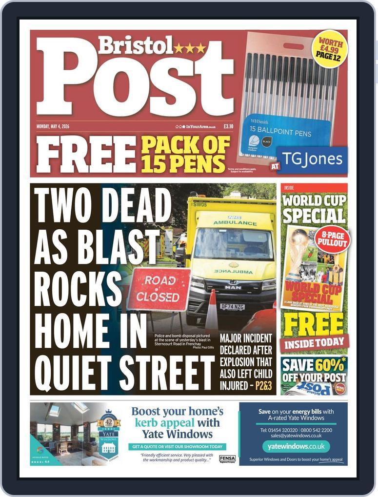 Bristol Post May 04, 2026 (Digital) - DiscountMags.com