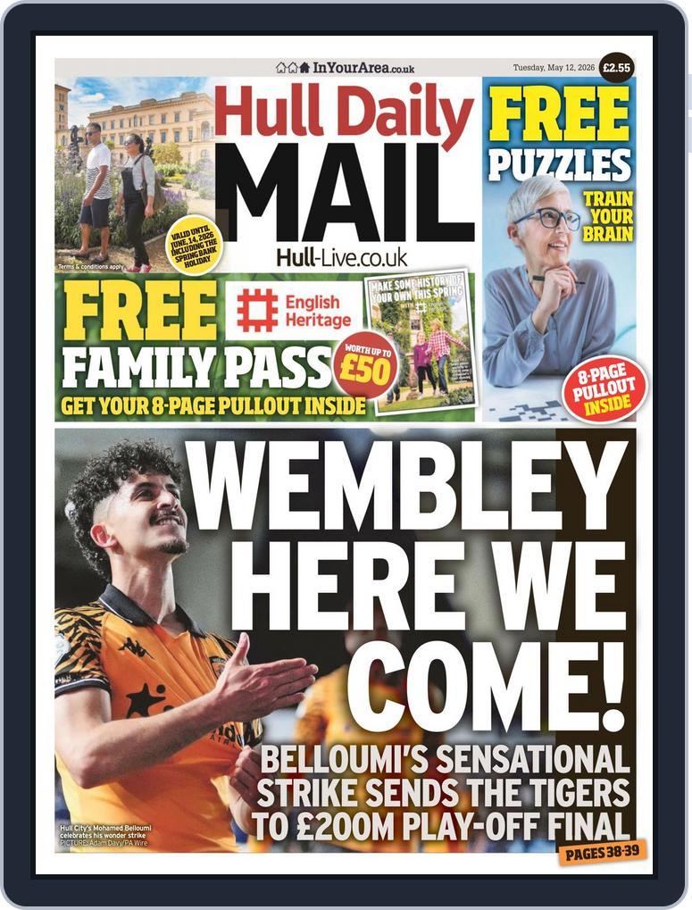 Hull Daily Mail May 12, 2026 (Digital) - DiscountMags.com