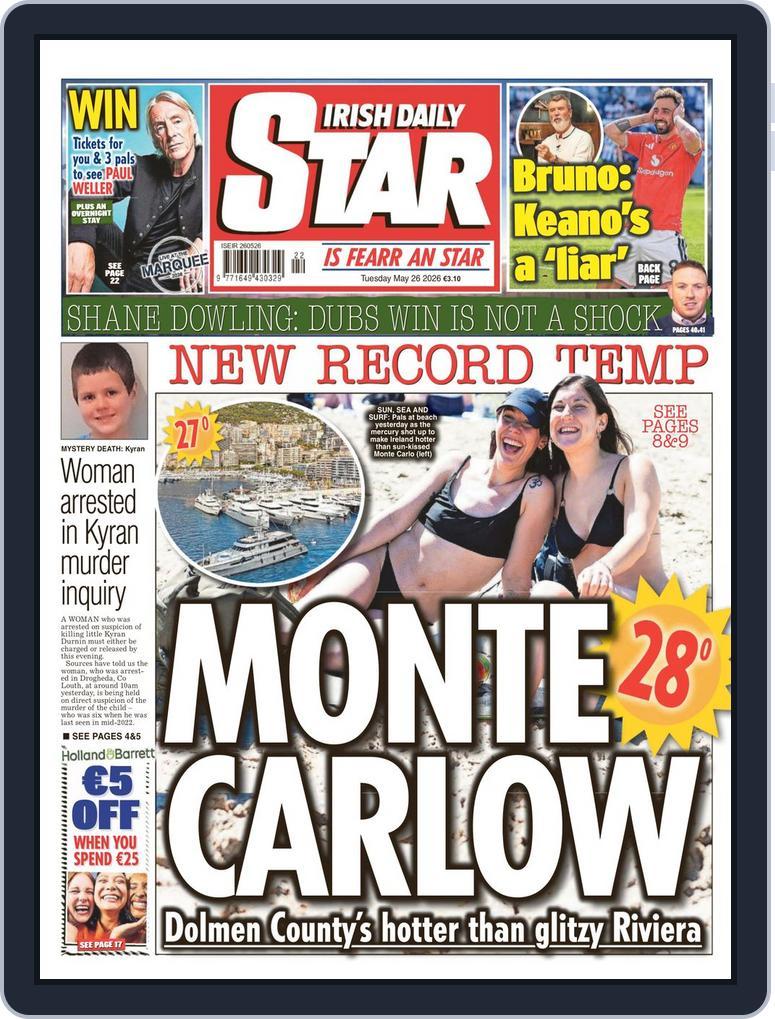 Irish Daily Star May 26, 2026 (Digital) - DiscountMags.com