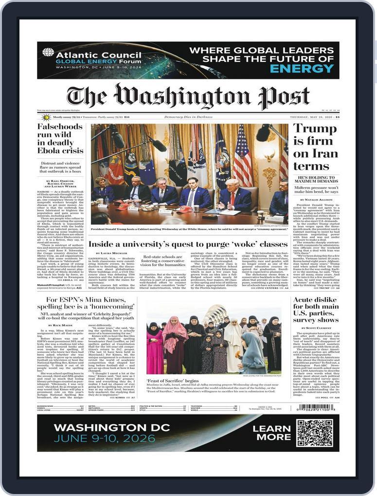 The Washington Post May 28, 2026 (Digital) - DiscountMags.com