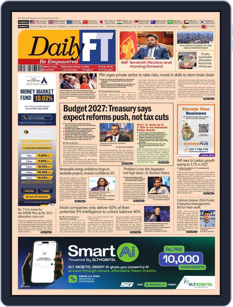Daily Ft October 14, 2026 (Digital) - DiscountMags.com