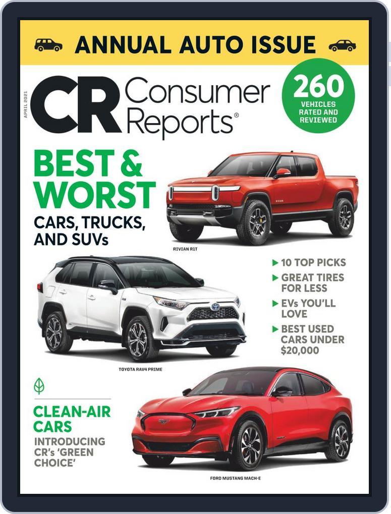 Consumer Reports April 2021 (Digital) - DiscountMags.com