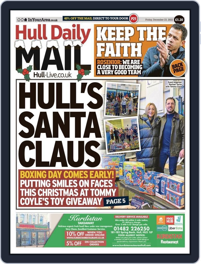 Hull Daily Mail December 23, 2022 (Digital) - DiscountMags.ca