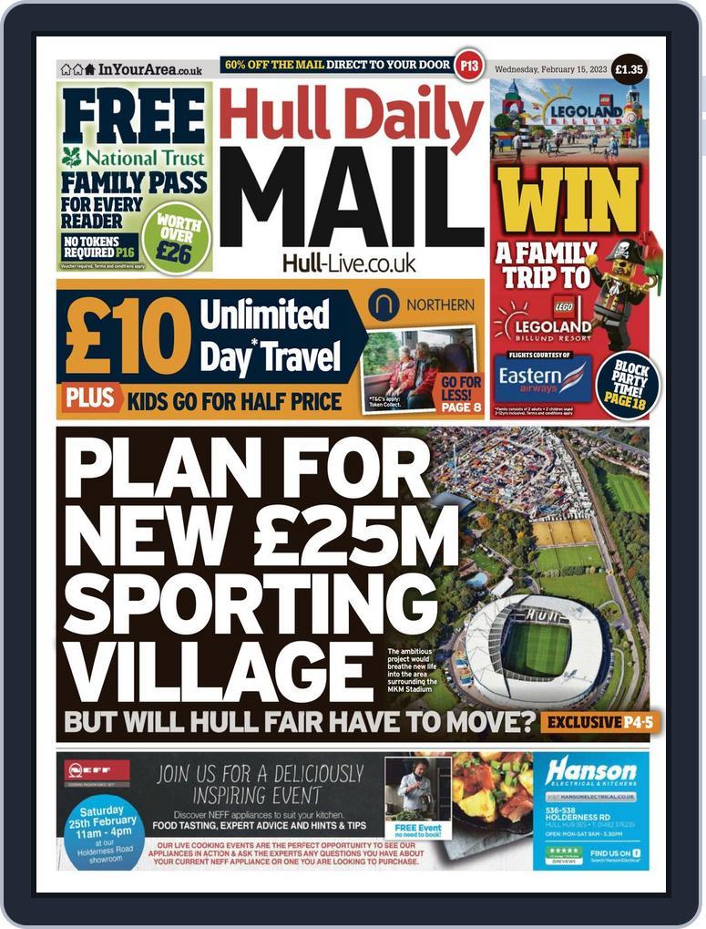 Hull Daily Mail February 15, 2023 (Digital) - DiscountMags.com (Australia)
