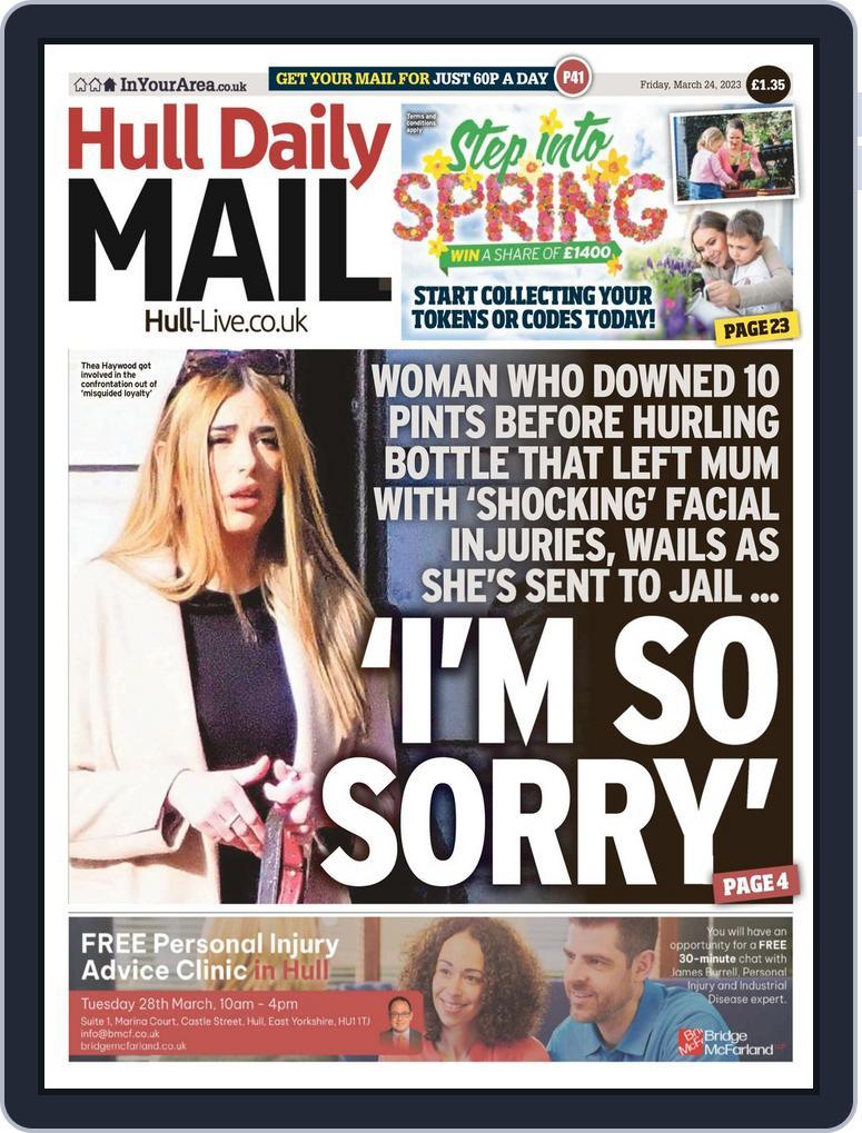 Hull Daily Mail March 24, 2023 (Digital) - DiscountMags.com (Australia)